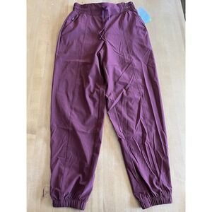 All in Motion Womens Mid Rise Ankle Jogger Pants Plum Sz XS NWT Target Athletic